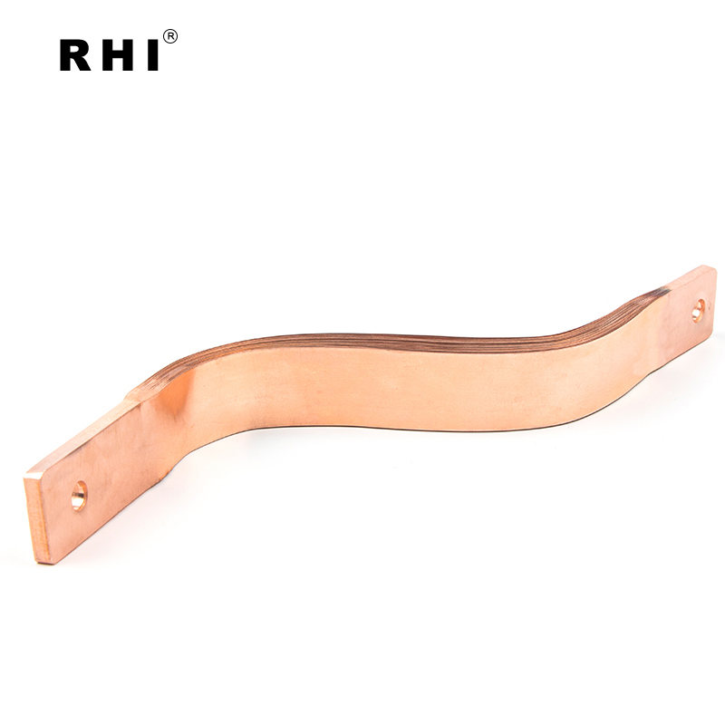 High Conductivity Flexible Laminated Soft Connector Copper Foil Bus Bar